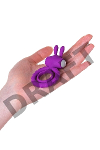 Эрекционное кольцо на пенис JOS GOOD BUNNY, силикон, фиолетовый, 9 см