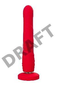 Пульсатор Gravity Lovense TPE, красный, силикон, 25,9 см