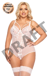 Боди SoftLine Collection Amanda, белый, XXXL