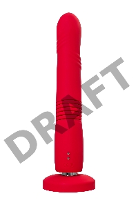 Пульсатор Gravity Lovense TPE, красный, силикон, 25,9 см