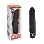 Черный вибратор-реалистик 6.5 Girthy Realistic Vibrator - 19 см.