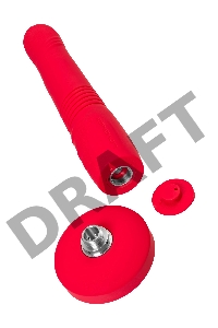 Пульсатор Gravity Lovense TPE, красный, силикон, 25,9 см