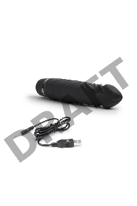Черный вибратор-реалистик 6.5 Girthy Realistic Vibrator - 19 см.