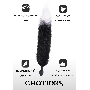 Черная анальная пробка с хвостом Emotions Furry