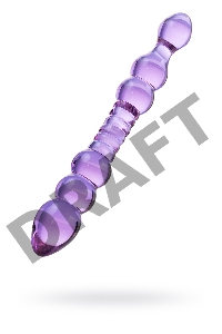 Двусторонний фаллоимитатор Sexus Glass, стекло, розовый, 22,5 см