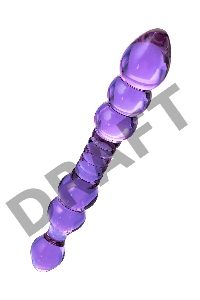 Двусторонний фаллоимитатор Sexus Glass, стекло, розовый, 22,5 см