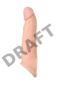 Насадка Toyfa XLover, для увеличения размера, TPE, телесный, 16,5 см