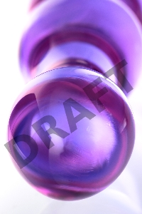 Двусторонний фаллоимитатор Sexus Glass, стекло, розовый, 22,5 см