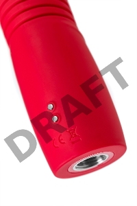 Пульсатор Gravity Lovense TPE, красный, силикон, 25,9 см