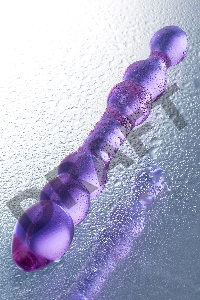 Двусторонний фаллоимитатор Sexus Glass, стекло, розовый, 22,5 см