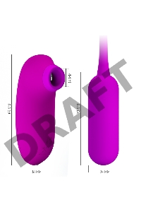 ВИБРОМАССАЖЁР + ВАКУУМНЫЙ СТИМУЛЯТОР CURUPIRA 12 режимов вибрации, 4 режима вакуума