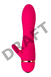 Вибратор TOYFA A-Toys с клиторальным стимулятором, силикон, розовый, 15 см