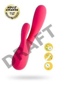 Нереалистичный вибратор Satisfyer Mono Flex, силикон, красный, 20,4 см.