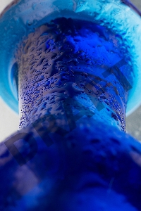 Анальная втулка Sexus Glass, стекло, синяя, 13,5 см, Ø 4,5 см