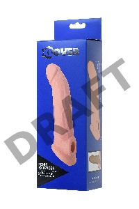 Насадка Toyfa XLover, для увеличения размера, TPE, телесный, 16,5 см