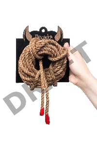 Веревка профи-джут Shibari Pecado BDSM, 8мм, длина 5м