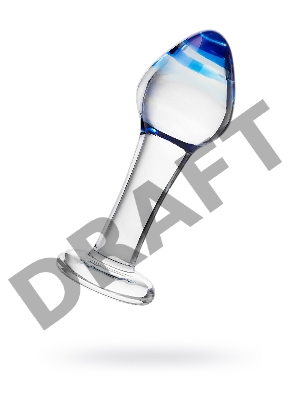 Анальная втулка Sexus Glass, стекло, прозрачная, 11,5 см, Ø 4 см