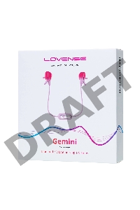 Вибромассажер для сосков Gemini Lovense TPE, розовый, ABS-пластик