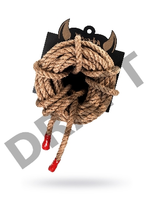 Веревка профи-джут Shibari Pecado BDSM, 8мм, длина 10м