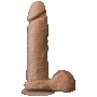Фаллоимитатор реалистик на присоске 8” коричневый Realistic Cock Vac-U-Lock