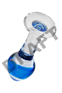 Анальная втулка Sexus Glass, стекло, прозрачная, 11,5 см, Ø 4 см