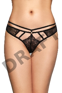 Стринги со стрепами SoftLine Collection, черный, M/L