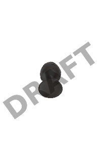 Пробка анальная Силиконовая черная M (7.2*3.5cm) 3302-02