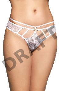 Стринги со стрепами SoftLine Collection, белый, S/M