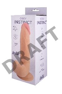 Телесный фаллоимитатор Obey Instinct - 20,2 см.
