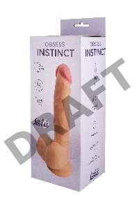 Телесный фаллоимитатор Obsess Instinct - 17,5 см.