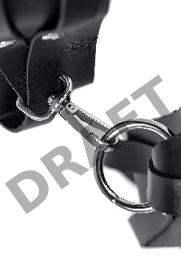 Оковы Pecado BDSM, с двумя перекрёстными ремешками, сцепка-оригинальный карабин, натуральная кожа