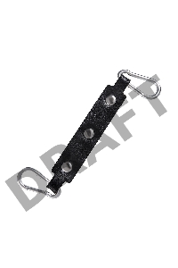 Оковы однослоиные с контрастнои строчкои Pecado BDSM, натуральная кожа, черные