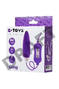 Виброяйцо с пультом управления TOYFA  A-Toys Cony, силикон, фиолетовый, 7,6 см