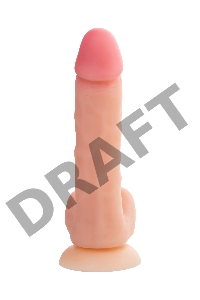 Фаллоимитатор RealStick Silicone Ryan G, телесный, 22,5 см