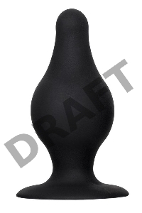 Анальная втулка Erotist Spade M, сайлекспан, чёрный, 10 см