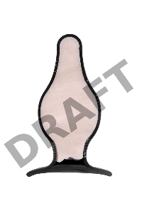 Анальная втулка Erotist Spade M, сайлекспан, чёрный, 10 см