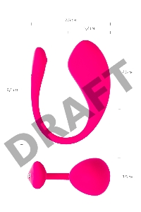 Виброяйцо LOVENSE Lush 3, силикон, розовый, 18 см