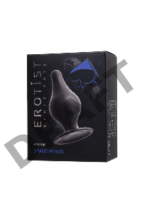 Анальная втулка Erotist Spade M, сайлекспан, чёрный, 10 см