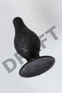 Анальная втулка Erotist Spade M, сайлекспан, чёрный, 10 см