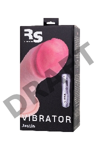 Реалистичный вибратор TOYFA RealStick Elite Vibro, TPR, телесный, 7 режимов вибрации, 21 см