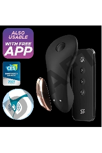 Вибромассажер Satisfyer LITTLE SECRET, силикон, чёрный, 8 см
