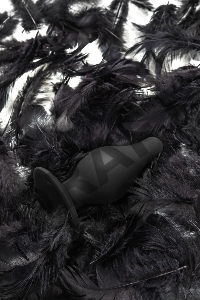 Анальная втулка Erotist Spade M, сайлекспан, чёрный, 10 см