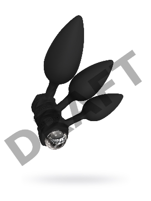 Набор анальных плагов Bathmate Anal Training Plugs VIBE, силикон, чёрный