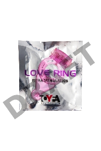 Виброкольцо TOYFA, TPE, розовый