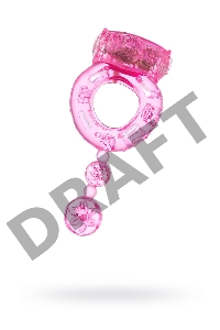 Виброкольцо TOYFA, TPE, розовый