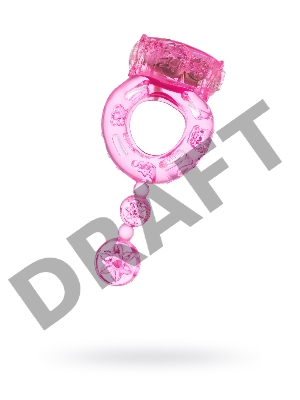 Виброкольцо TOYFA, TPE, розовый