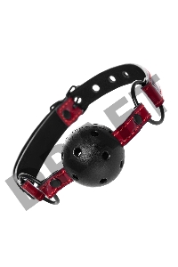 Кляп TOYFA Theatre, PU кожа, красный, 65 см