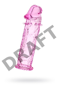 Насадка TOYFA, TPE, розовый, 12,5 см