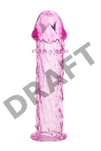 Насадка TOYFA, TPE, розовый, 12,5 см