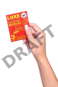 Презервативы Luxe КОНВЕРТ, Красноголовый мексиканец, клубника, 18 см., 3 шт. в упаковке